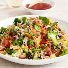 Vegetable Fried Rice with Bacon