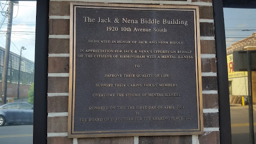 Jack And Nena Biddle Building Dedication Plaque
