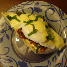Poached Eggs with Tomato Balsamic Jam and aioli