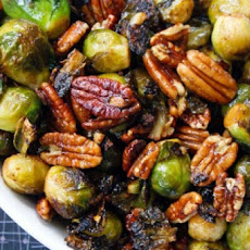 Baby Brussels Sprouts with Buttered Pecans