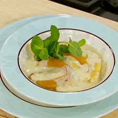 Jitterbug's Bread Pudding with Rum Creme Anglaise