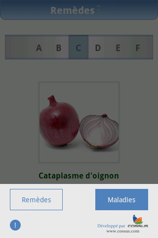 Android application Remèdes Mémé screenshort