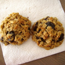 Chocolate Cherry Oatmeal Cookies