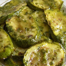 Pan Seared Summer Squash With Fresh Basil and Lemon Vinaigrette