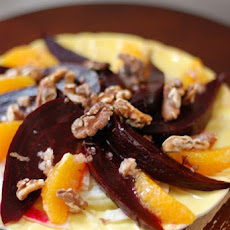 Beets with (Fennel, Orange, and Walnut)^2