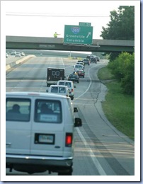 Motorcade Onto 385 (Bart Boatwright - Gville News)