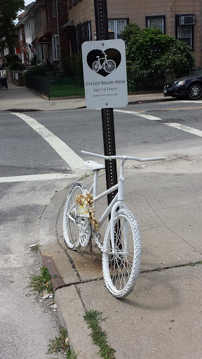 Memorial for killed Cyclist