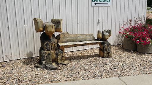 Weiss Carved Moose Bench