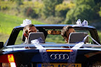 Superbillede, som Olivier har taget, da de var på vej til rådhuset