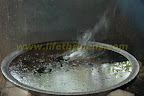 Gamat oil being prepared.