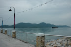Pulau Jerejak as seen from the jetty at Penang Island Pulau Jerejak as seen from the jetty at Penang Island