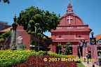 red buildings
