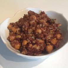 Moroccan Quinoa & Chickpea Salad with Dried Fruit