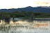 Pond reflecting mountains - near Fairfield, Idaho.