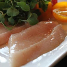 New Style Hamachi Sashimi with Curry Oil