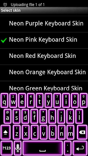 Pink Neon Keyboard Skin