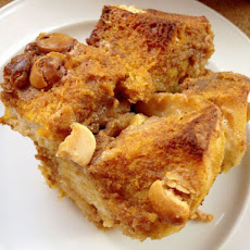 Pumpkin White Chocolate Bread Pudding