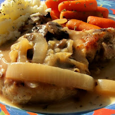 Pork Loin Chops With Mushroom Onion Gravy