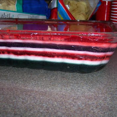 Not Like the Others Rainbow Seven Layered Jello Dessert