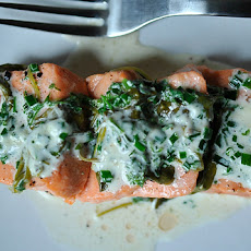 Salmon in Sorrel Sauce