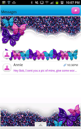 【免費個人化App】GO SMS - Glitter Candy Sky-APP點子