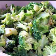 Microwave Lemon Garlic Broccoli