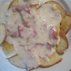 Creamed Chipped Beef On Toast