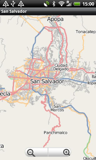 San Salvador Street Map