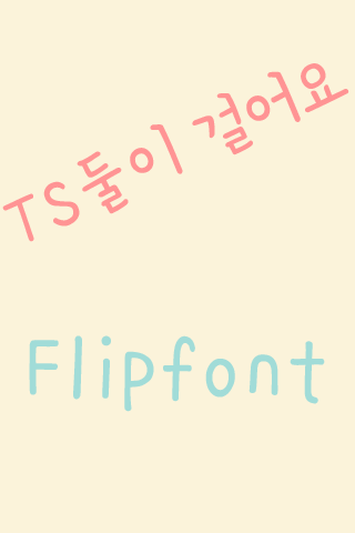 TS둘이걸어요™ 한국어 Flipfont