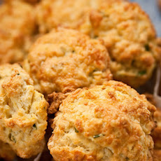 Ham, Cheddar, and Chive Scones
