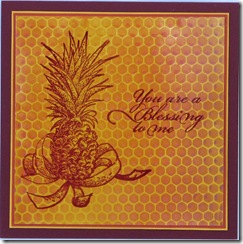 LRoberts Pineapple Blessing Texture Background Card