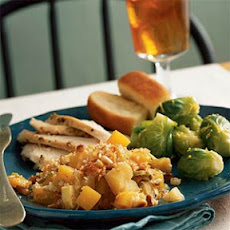 Butternut Squash, Apple, and Leek Gratin