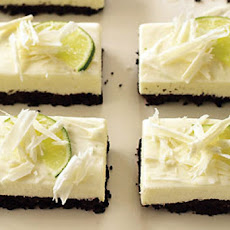 White Chocolate and Lime Cheesecake Bars