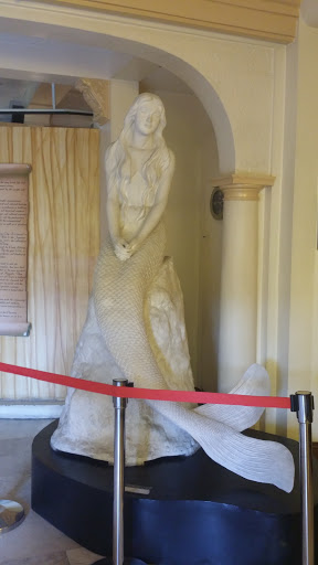 White Mermaid Statue