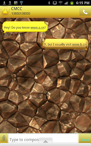 【免費個人化App】GO SMS - Golden Nuggets-APP點子