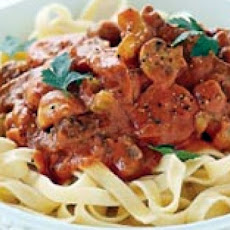Tomato Beef Stroganoff