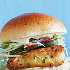 Panko-Crusted Fishwiches with Wasabi Tartar Sauce