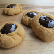 Peanut Butter Chocolate Thumbprint Cookies