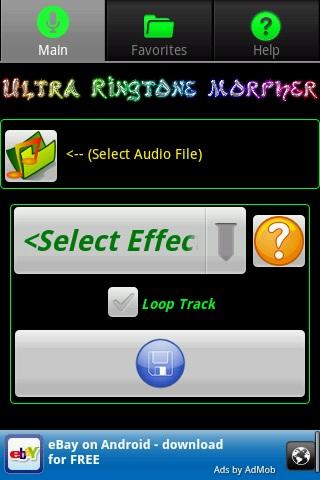 ultra-ringtone-morpher for android screenshot