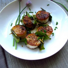 Kaffir Lime Scallops with Browned Butter