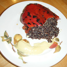 The Red and the Black. Roasted Red Peppers, Black Quinoa and Allioli (with apologies to Stendhal)