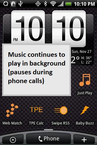 【免費音樂App】Just Play Music Player-APP點子