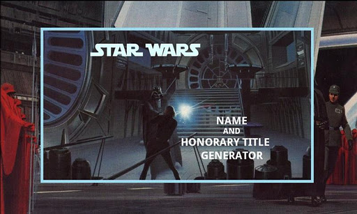 Create Your Star Wars Name 6