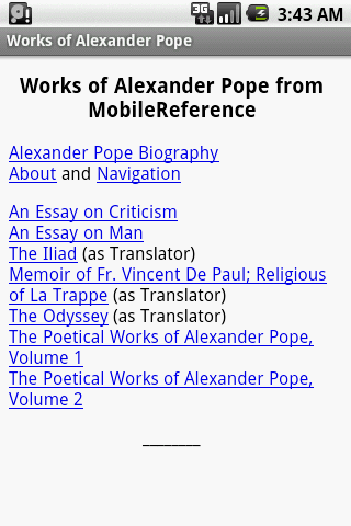 Works of Alexander Pope