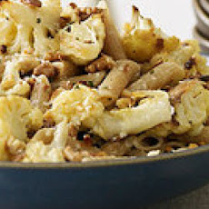 Roasted Cauliflower Penne with Rosemary Cream