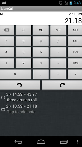 Memento Calculator - MemCal