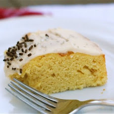 Vanilla Birthday Cake with Vanilla Bean Frosting