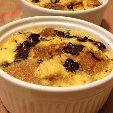 Pandoro Bread Pudding with Chocolate and Orange