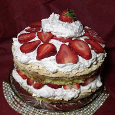 Strawberry Meringue Cake