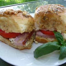 Baked Ham and Cheese Party Sandwiches